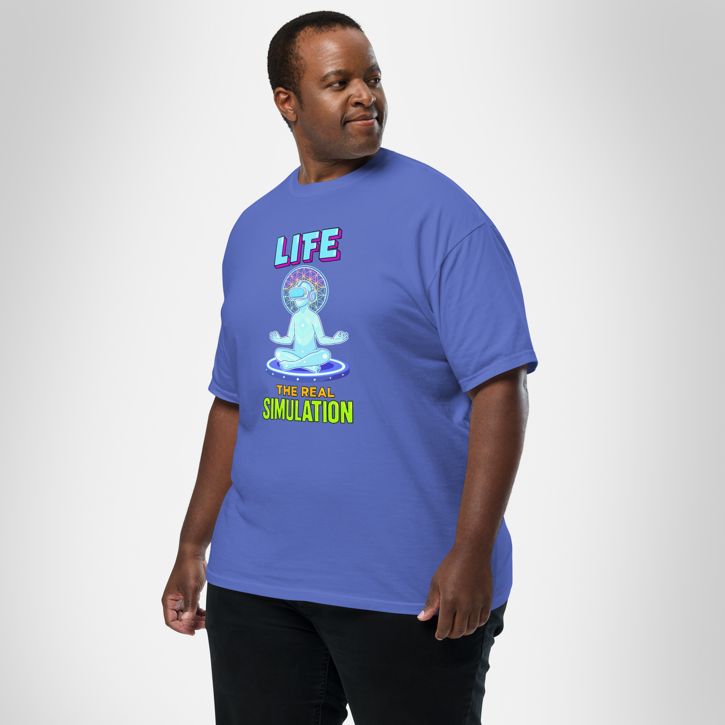 Life: The Real Simulation - Unisex Garment-Dyed Heavyweight T-shirt