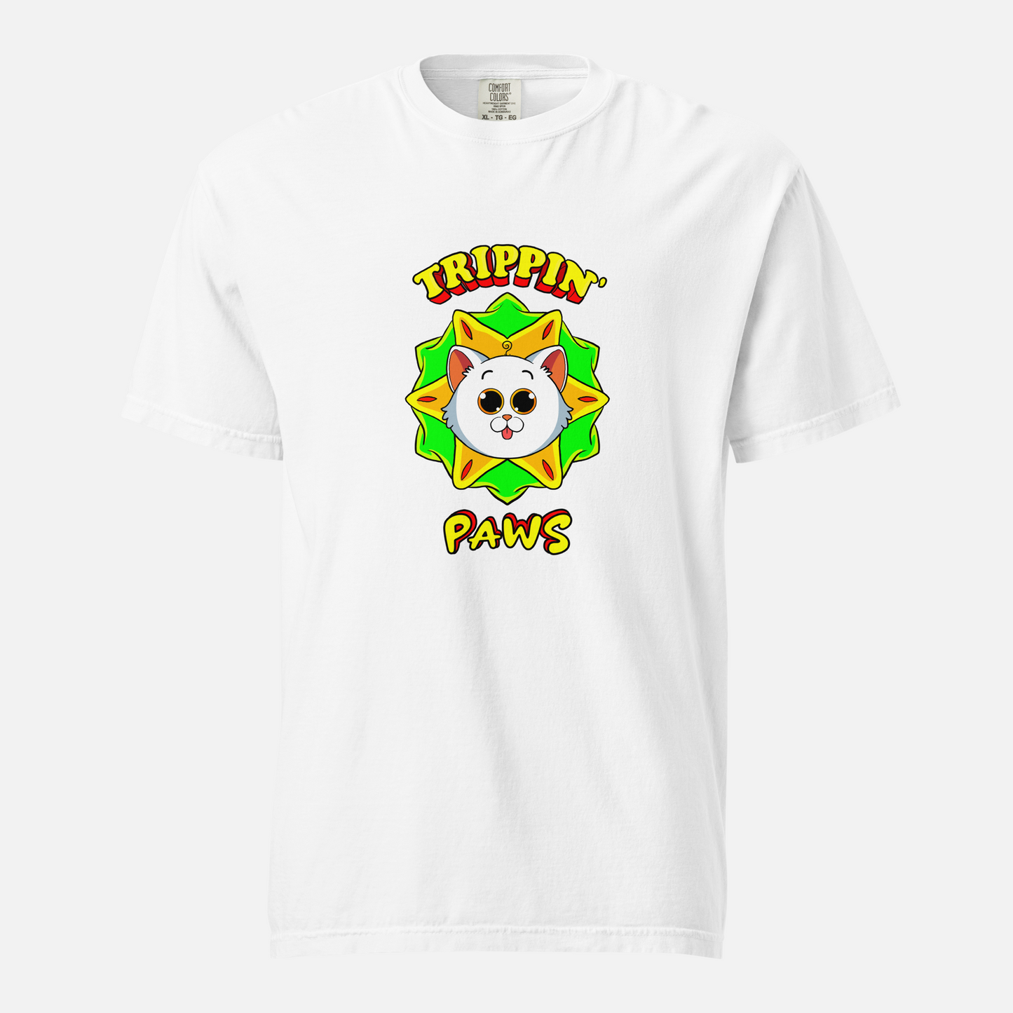 Trippin' Paws - Unisex Garment-Dyed Heavyweight T-shirt